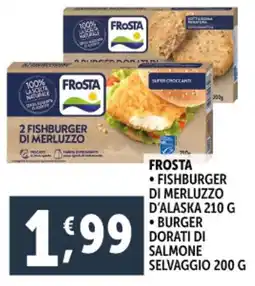 Deco Supermercati Frosta fishburger di merluzzo d'alaska offerta