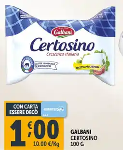 Deco Supermercati Galbani certosino offerta