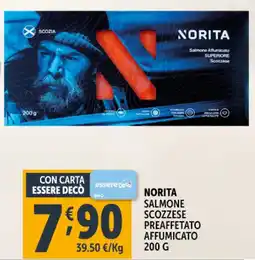 Deco Supermercati Norita salmone scozzese preaffetato affumicato offerta