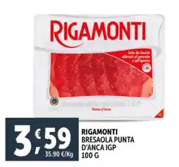 Deco Supermercati Rigamonti bresaola punta d'anca IGP offerta