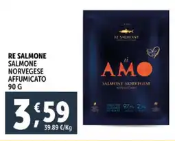 Deco Supermercati Re salmone salmone norvegese affumicato offerta