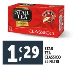 Deco Supermercati Star tea classico 25 filtri offerta