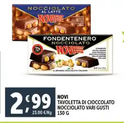 Deco Supermercati Novi tavoletta di cioccolato nocciolato offerta