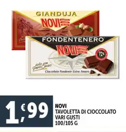 Deco Supermercati Novi tavoletta di cioccolato offerta