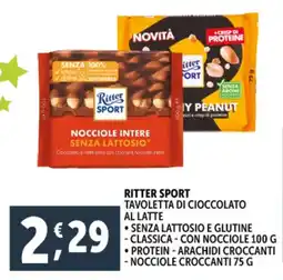 Deco Supermercati Ritter sport tavoletta di cioccolato al latte offerta