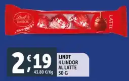 Deco Supermercati Lindt lindor al latte offerta