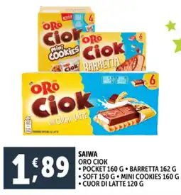 Deco Supermercati Saiwa oro ciok offerta