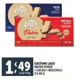 Deco Supermercati Gastone lago wafer poker offerta
