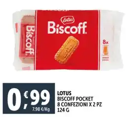 Deco Supermercati Lotus biscoff pocket 8 confezioni x 2 pz offerta