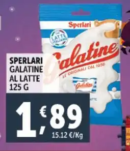 Deco Supermercati Sperlari galatine al latte offerta