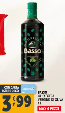 Deco Supermercati Basso olio extra vergine di oliva offerta