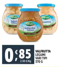 Deco Supermercati Valfrutta legumi offerta