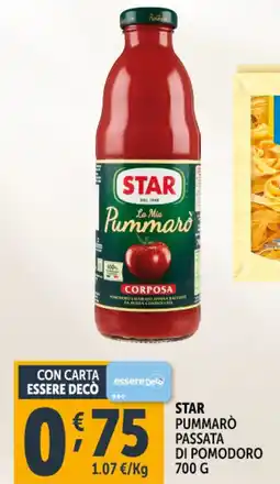 Deco Supermercati Star pummarò passata di pomodoro offerta