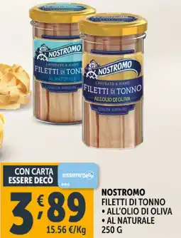 Deco Supermercati Nostromo filetti di tonno offerta