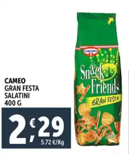 Deco Supermercati Cameo gran festa salatini offerta