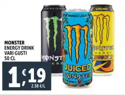 Deco Supermercati Monster energy drink offerta