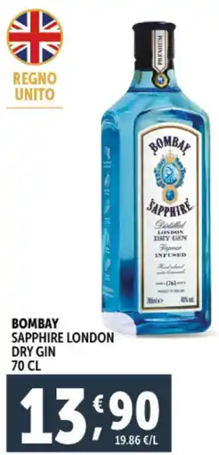 Deco Supermercati Bombay sapphire london dry gin offerta
