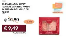 Prezzemolo e Vitale Le eccellenze di p&v tartare gambero rosso di mazara del vallo offerta