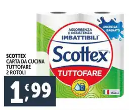 Deco Supermercati Scottex carta da cucina tuttofare 2 rotoli offerta