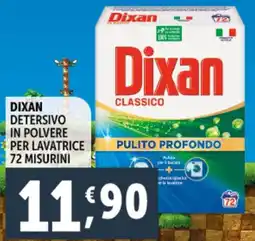 Deco Supermercati Dixan detersivo in polvere per lavatrice 72 misurini offerta