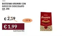 Prezzemolo e Vitale Bistefani krumiri con gocce di cioccolato offerta