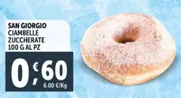 Deco Supermercati San giorgio ciambelle zuccherate offerta
