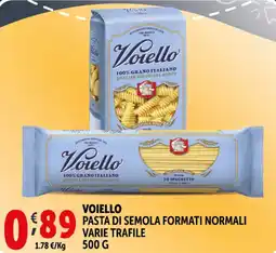 Deco Supermercati Voiello pasta di semola formati normali offerta
