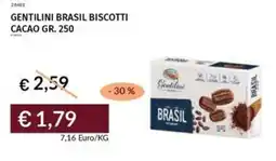 Prezzemolo e Vitale Gentilini brasil biscotti cacao offerta