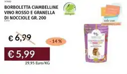 Prezzemolo e Vitale Borboletta ciambelline vino rosso e granella di nocciole offerta