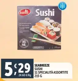Deco Supermercati Seabreeze sushi 11 specialità offerta