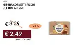 Prezzemolo e Vitale Misura cornetti ricchi di fibre offerta
