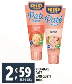 Deco Supermercati Rio mare patè offerta