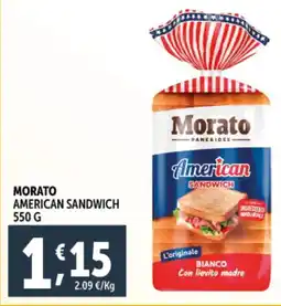 Deco Supermercati Morato american sandwich offerta