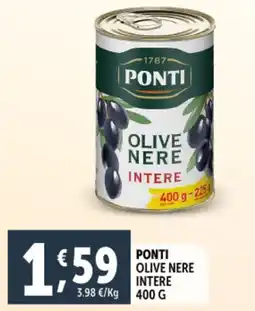 Deco Supermercati Ponti olive nere intere offerta