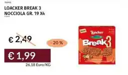 Prezzemolo e Vitale Loacker break 3 nocciola offerta