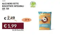 Prezzemolo e Vitale Alce nero fette biscottate integrali offerta