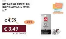 Prezzemolo e Vitale Illy capsule compatibili nespresso gusto forte x 10 offerta
