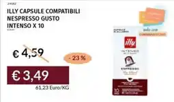 Prezzemolo e Vitale Illy capsule compatibili nespresso gusto intenso x 10 offerta