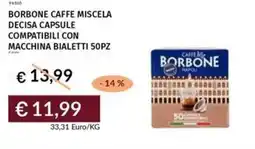Prezzemolo e Vitale Borbone caffe miscela decisa capsule compatibili con macchina bialetti offerta