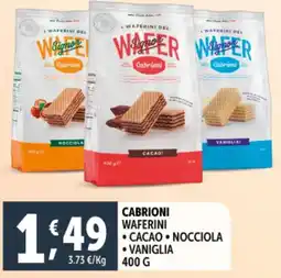 Deco Supermercati Cabrioni waferini offerta