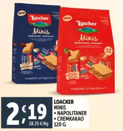 Deco Supermercati Loacker minis napolitaner - cremkakao offerta