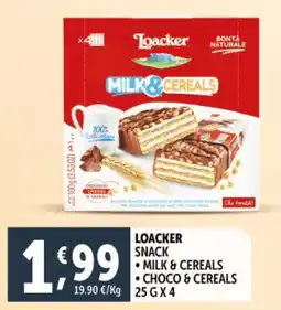 Deco Supermercati Loacker snack offerta