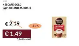 Prezzemolo e Vitale Nescafe gold cappuccino x5 buste offerta