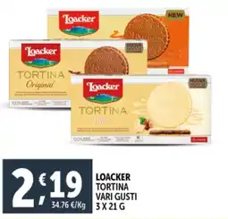 Deco Supermercati Loacker tortina offerta
