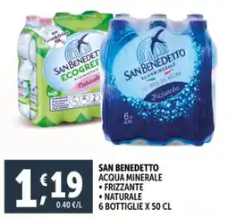 Deco Supermercati San benedetto acqua minerale offerta