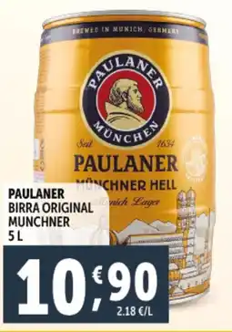 Deco Supermercati Paulaner birra original munchner offerta