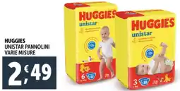 Deco Supermercati Huggies unistar pannolini offerta