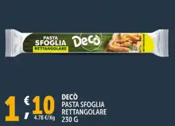Deco Supermercati Decò pasta sfoglia rettangolare offerta