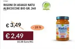 Prezzemolo e Vitale Rigoni di asiago natu albicocche bio offerta