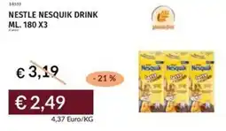 Prezzemolo e Vitale Nestle nesquik drink offerta